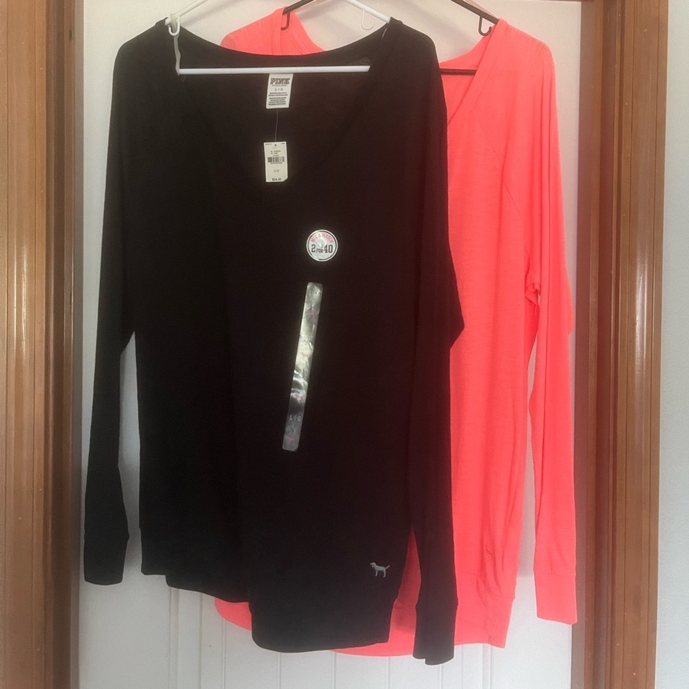 Pink by Victoria’s Secret long sleeve tee shirts.